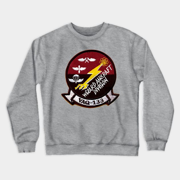 VAQ-133 Wizard Aircraft Squadron Crewneck Sweatshirt by Spacestuffplus